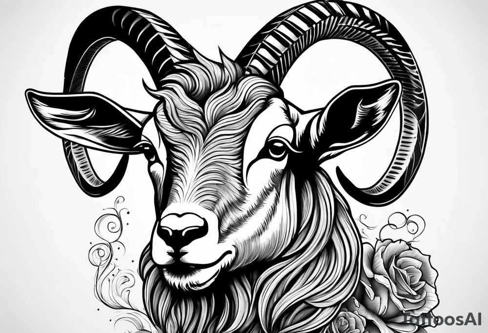 Capricorn goat. tattoo idea