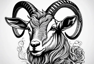 Capricorn goat. tattoo idea