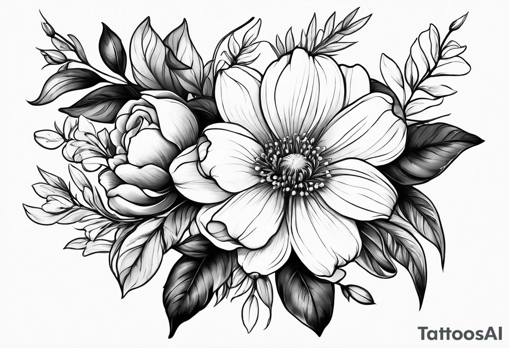 May november December February birth flower tattoo idea May november December February birth flower tattoo idea