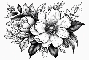 May november December February birth flower tattoo idea