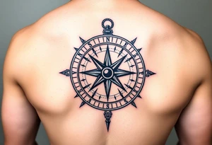 compass with Integrity, courage, love, and family tattoo idea