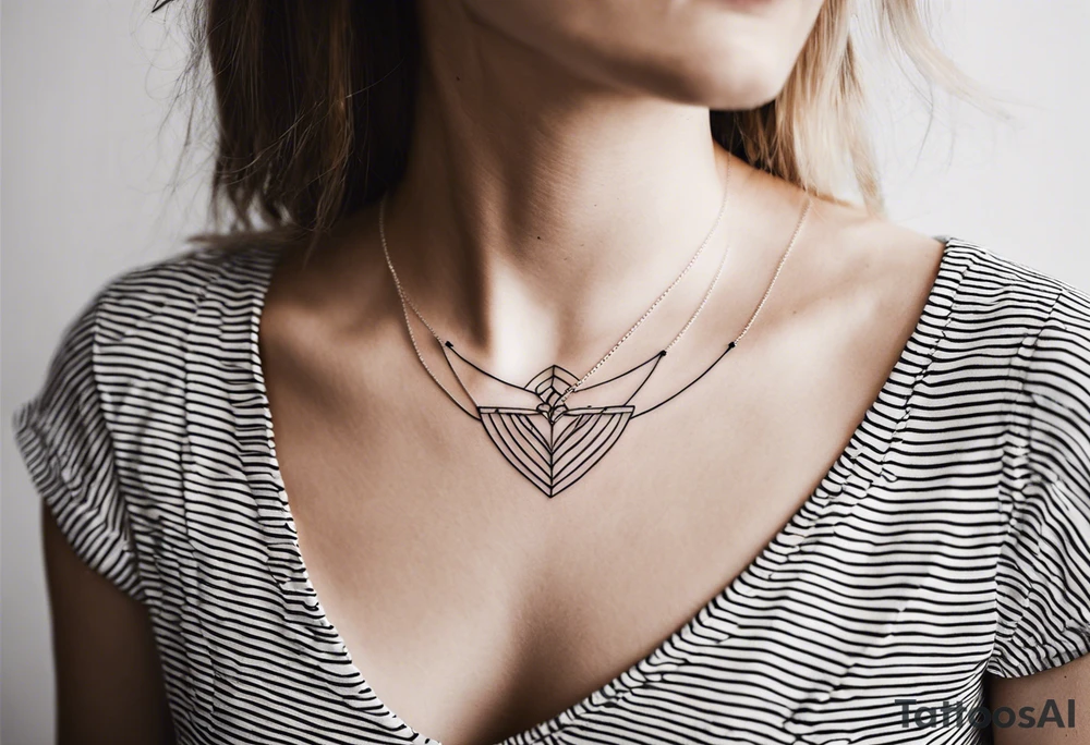 “cherche la magie dans tout” On collar bones tattoo idea