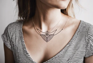 “cherche la magie dans tout” On collar bones tattoo idea