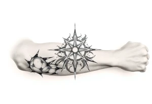 Symbol of a chaotic life with mental health struggles but I am now healing tattoo idea