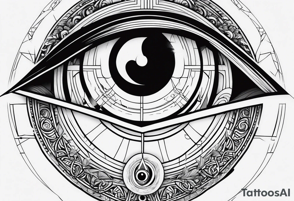 Utachi with sharingan on tricep tattoo idea