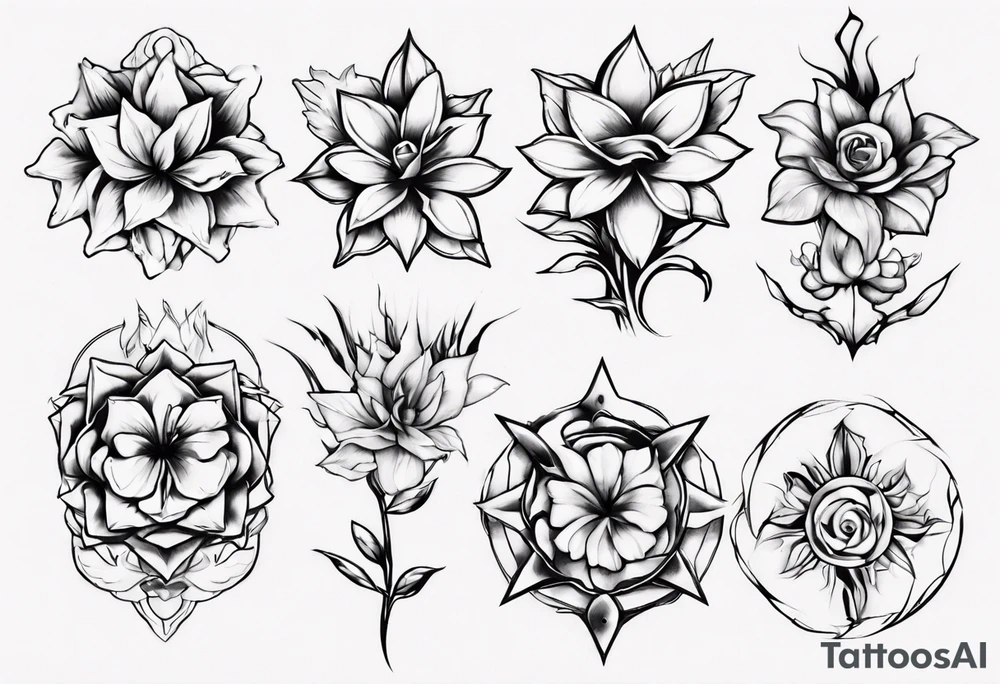 cybersigilism flor de maga tattoo idea