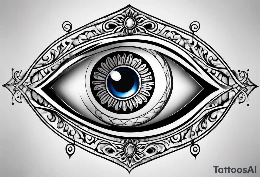 Evil eye tattoo idea