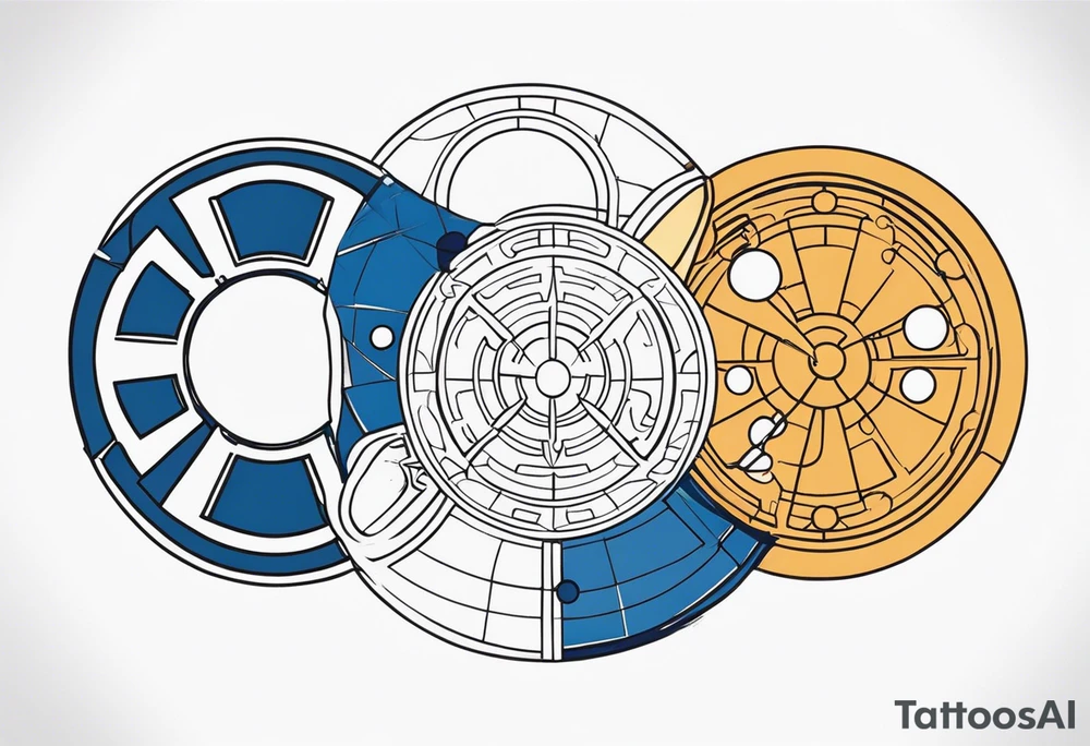 Gallifreyan with Star wars tattoo idea