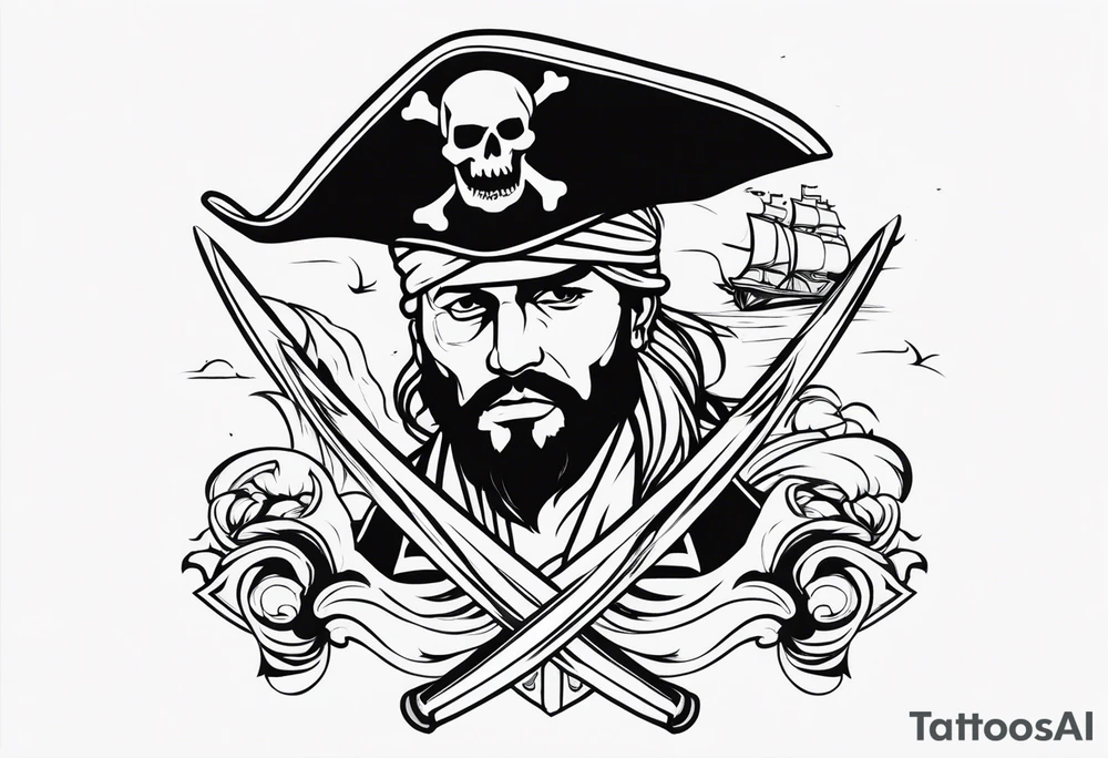 Pirate imagery tattoo idea