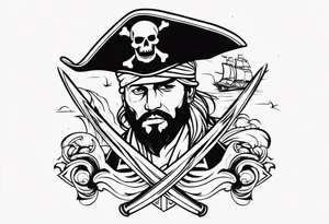 Pirate imagery tattoo idea