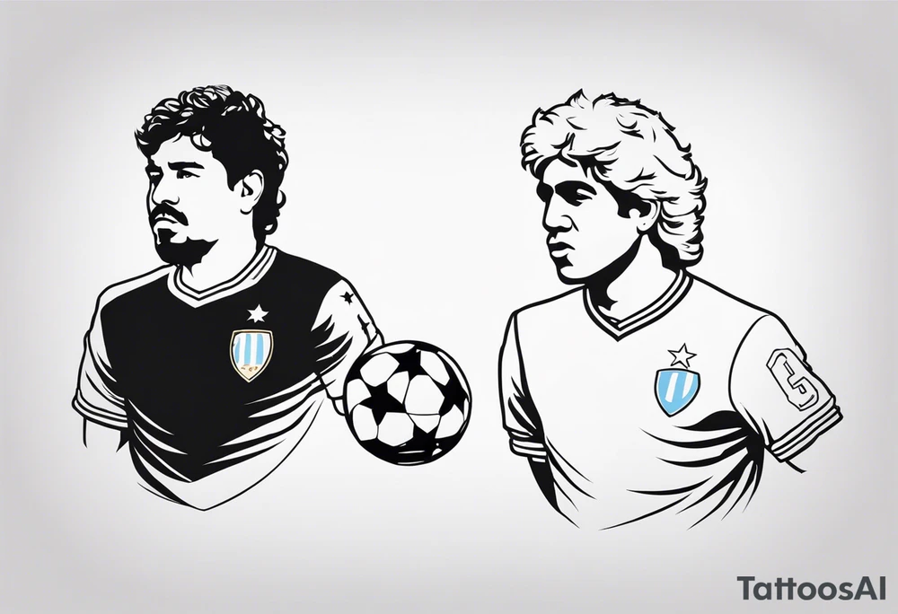 i want a tattoo for napoli calcio and maradona tattoo idea