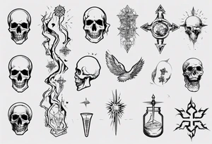 Combine science with Jesus,
No skulls tattoo idea