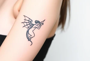 angel and dragon tattoo idea