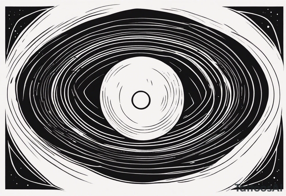 black hole tattoo idea