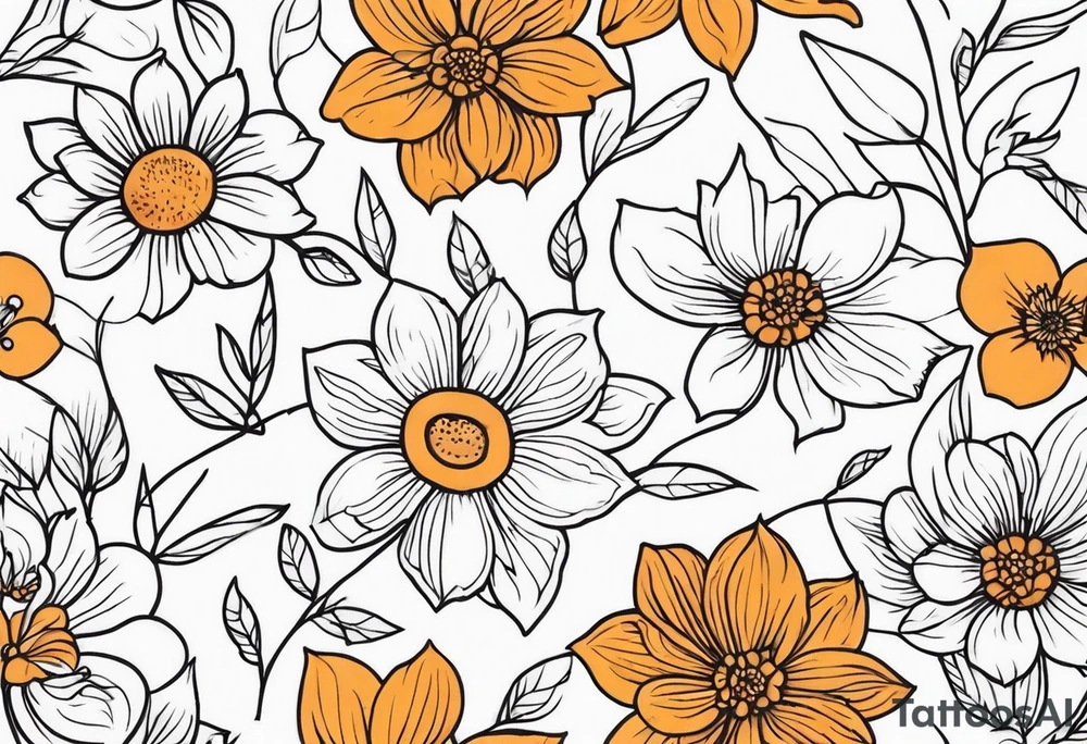 Flowers tattoo idea
