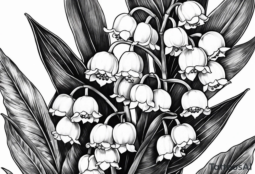 lily of the valley, taxus bacata tattoo idea