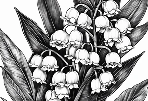 lily of the valley, taxus bacata tattoo idea