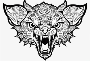 Angry animal tattoo idea