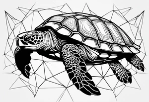 Sea turtle tattoo idea