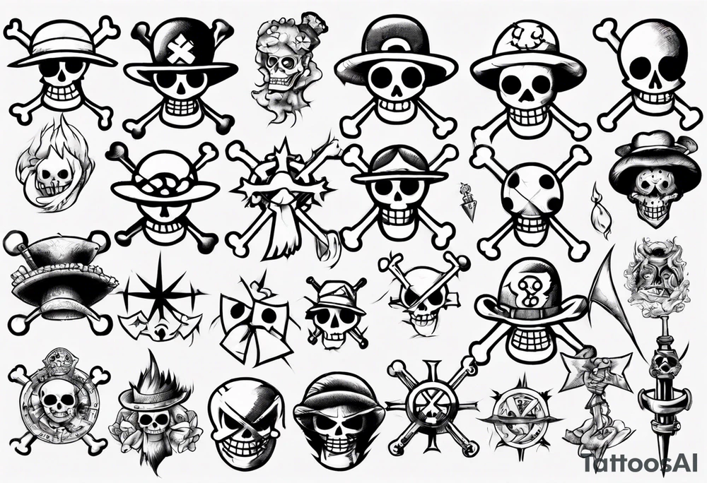 one piece tattoo tattoo idea