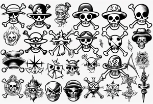 one piece tattoo tattoo idea