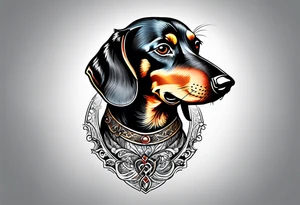 dachshund bark tattoo idea