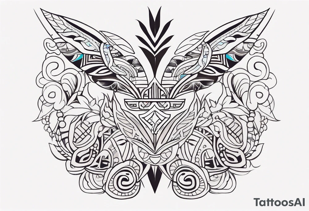 Polynesian minimal neck  tattoo tattoo idea