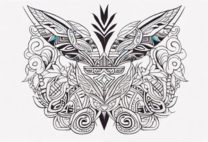 Polynesian minimal neck  tattoo tattoo idea