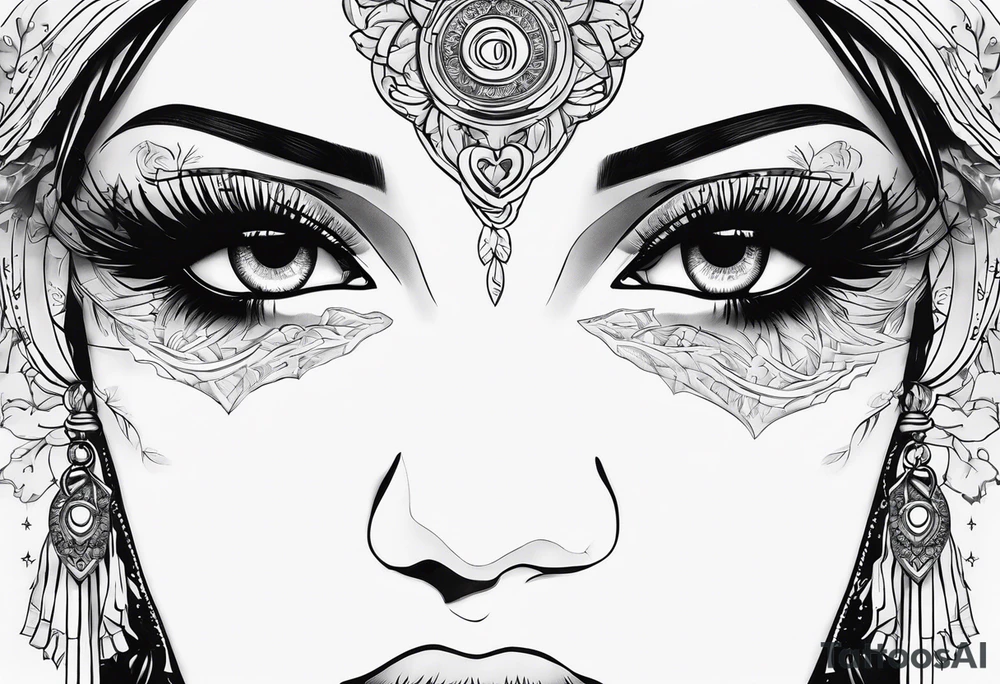 Themis hrwek goddess eyes covered with cloth tattoo idea