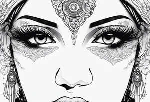 Themis hrwek goddess eyes covered with cloth tattoo idea