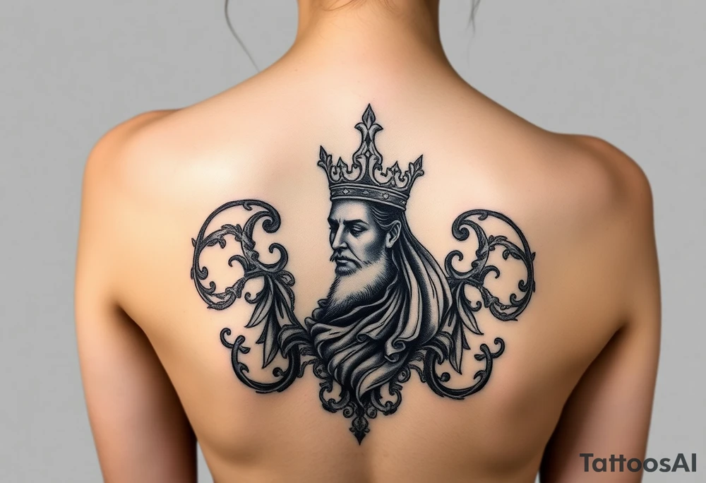 Black King tattoo idea