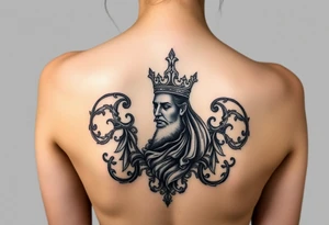 Black King tattoo idea