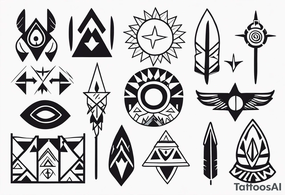 Native American Symbols tattoo idea