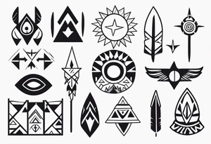 Native American Symbols tattoo idea