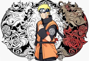 nigga naruto tattoo idea