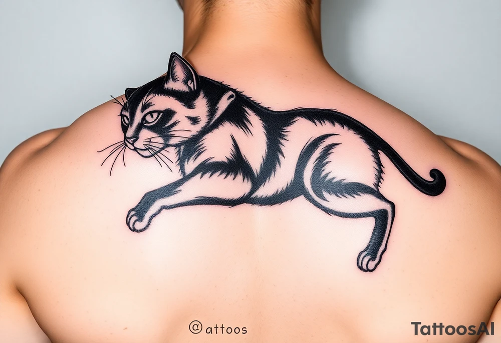 Black Cat tattoo idea