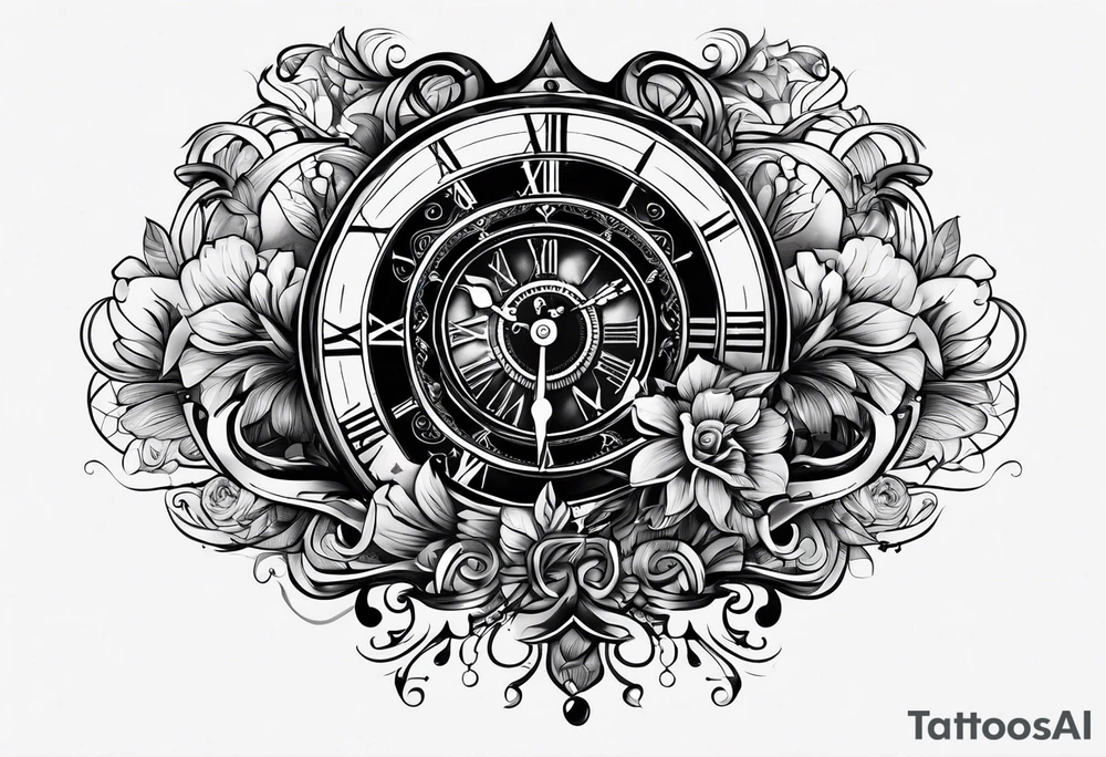 Write: no need to run after the time tattoo idea