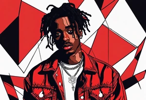 whole lotta red playboi carti album  sleeve tattoo idea