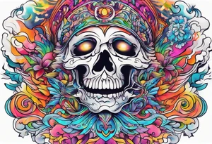 ghost on lsd tattoo idea