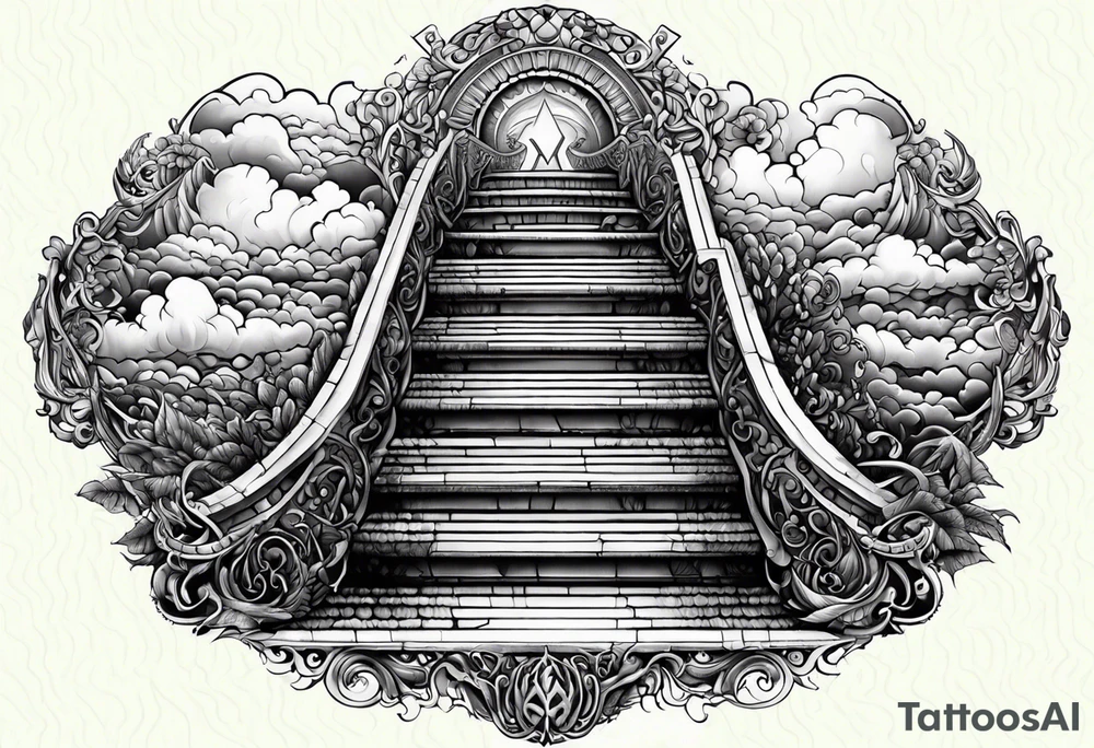 stairway to heaven and hell tattoo idea