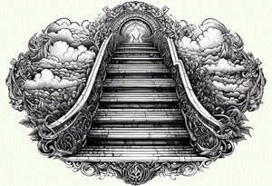 stairway to heaven and hell tattoo idea