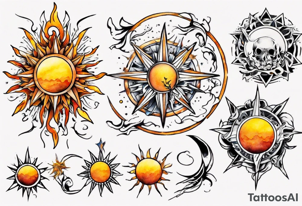 sonne tattoo idea