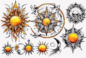 sonne tattoo idea