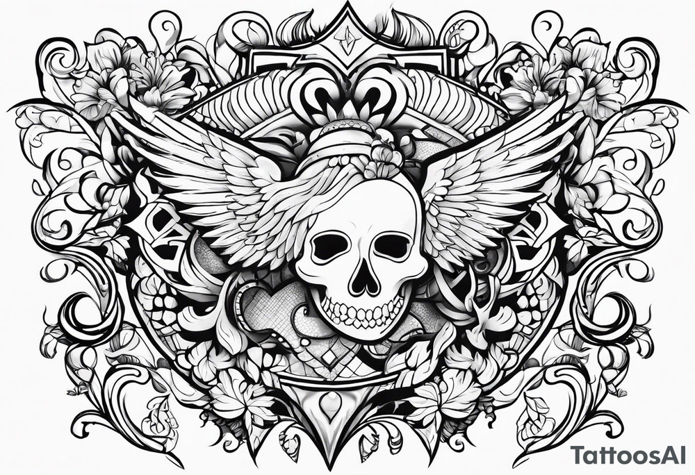 corazón tattoo idea