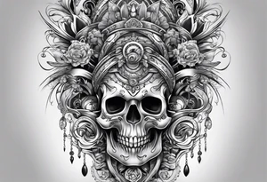 Full leg tattoo 2D tattoo idea