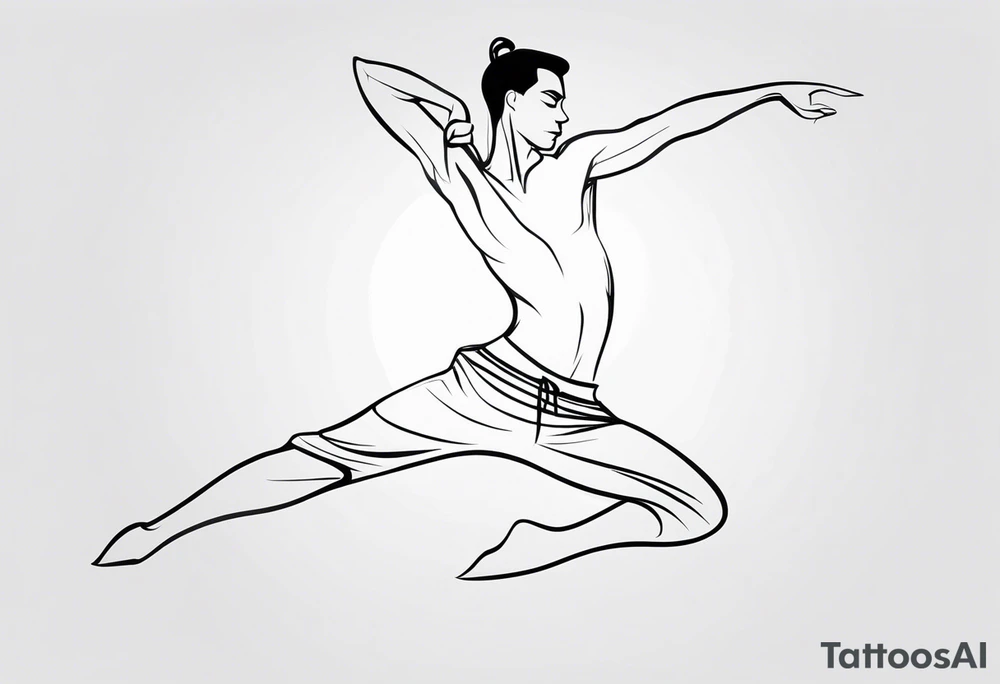 male dancer tattoo idea
