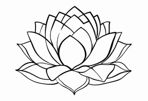 Lotus position, silhuette tattoo idea
