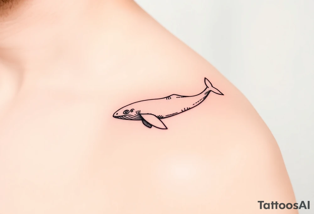 52hz Whale among the stars tattoo idea