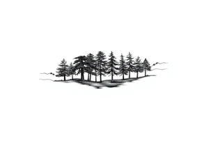 Full arm sleeve that starts with trees on the forearm tattoo idea