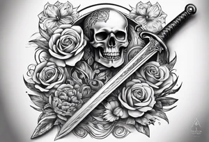 sword tattoo for back

with words memento mori tattoo idea